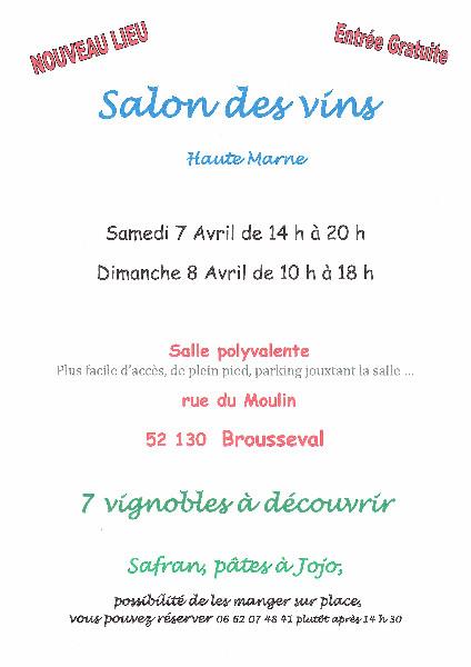 Nouveau lieu pour le salon des vins en Haute Marne. Venez découvrir 7 vignobles dont Le domaine du Père Lathuilière avec ses crus du Beaujolais.